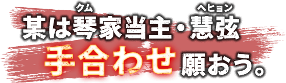 某は琴家当主・慧弦 手合わせ願おう。